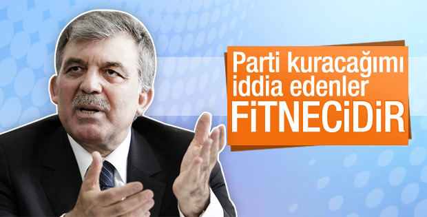 Abdullah Gül'den parti kuracak iddialarına yanıt