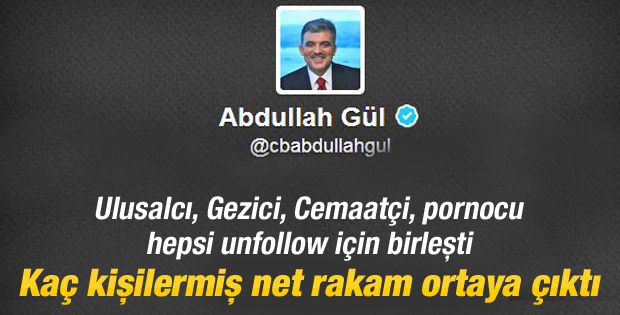 İnternet yasasını onaylayan Gül'ü unfollow ettiler