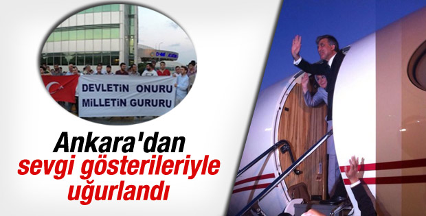 Abdullah Gül Ankara'dan ayrıldı