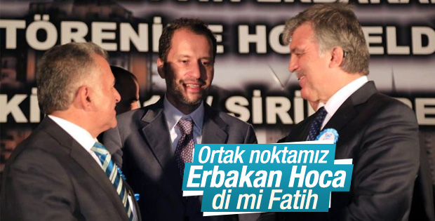 Abdullah Gül Erbakan Parkı'nın açılışını yaptı