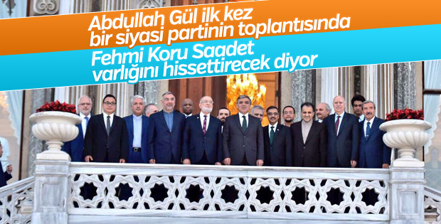 Abdullah Gül Saadet'in organize ettiği D-8'e katıldı