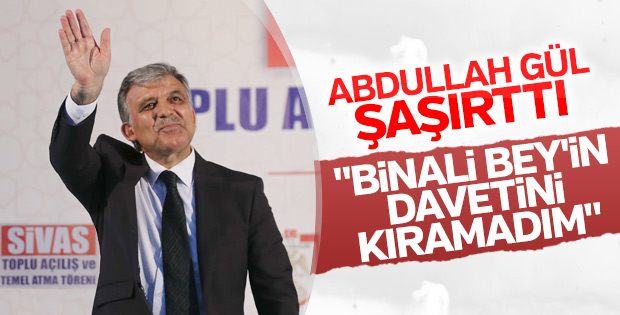 Abdullah Gül Sivas'ta halka hitap etti