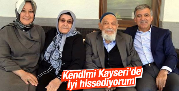 Abdullah Gül baba ocağında