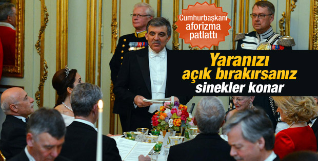 Gül: Yaranızı açık bırakırsanız sinekler konar