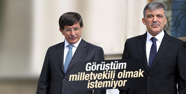 Davutoğlu'na Abdullah Gül vekil olacak mı sorusu