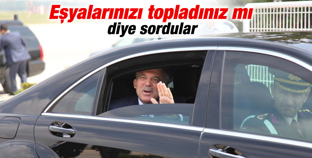 Gazeteciden Gül'e: Köşk'ü boşaltmaya başladınız mı