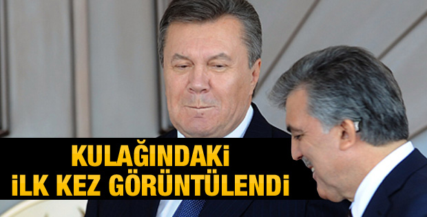 Abdullah Gül'ün kulağındaki işitme cihazı