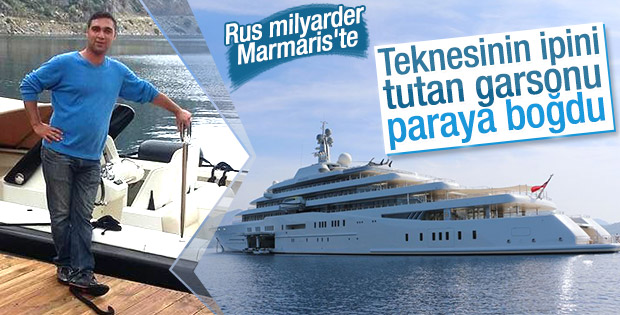 Abromoviç'ten teknesinin ipini tutan garsona 2 bin TL bahşiş