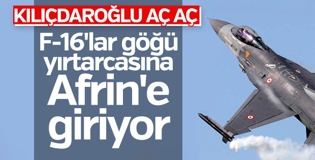 Sınırda jet hareketliliği: F-16'lar Afrin'e bomba yağdırdı