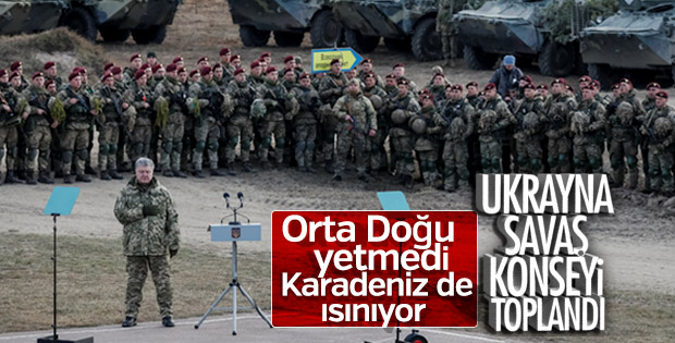 Ukrayna'da savaş konseyi toplandı