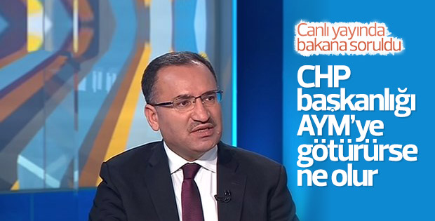 Adalet Bakanı Bozdağ'a CHP'nin AYM girişimi soruldu