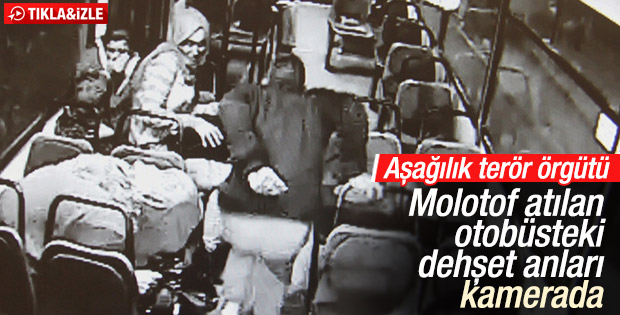 Adana'da PKK'lılar yolculu otobüse ateş açıp molotof attı