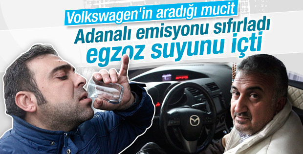 Adanalı usta emisyonu sıfırladı müşteri egzoz suyunu içti