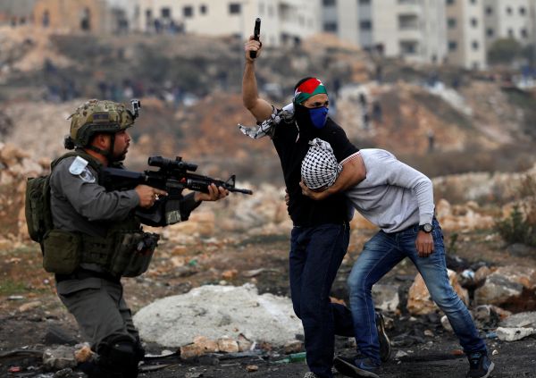Ramallah'ta dikkat çeken kare