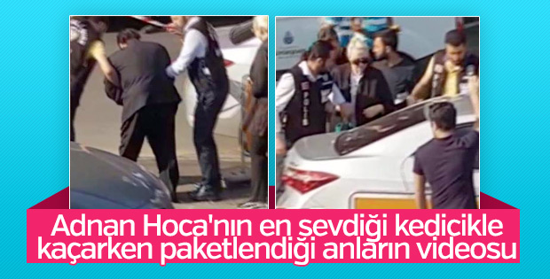 Adnan Oktar'ın yakalanma anı