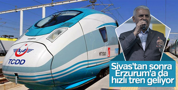 Başbakan Yıldırım'dan Erzurum'a raylı sistem müjdesi