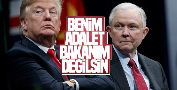 Trump: Benim bir adalet bakanım yok