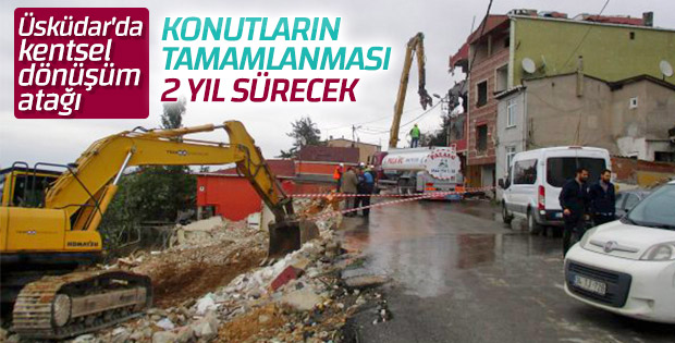 Üsküdar'da kentsel dönüşüm başladı
