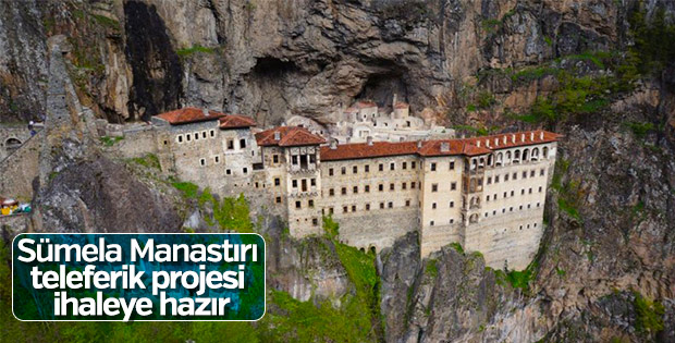Sümela Manastırı'na yapılacak teleferik ihale edilecek