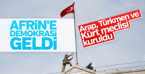 Afrin'de yerel meclis kuruldu