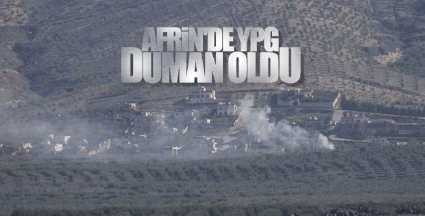 Afrin'deki PKK mevzileri vuruldu