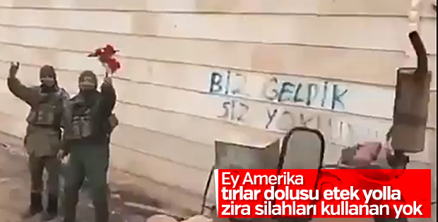 Mehmetçik'ten teröristlere mesaj: Biz geldik siz yoktunuz