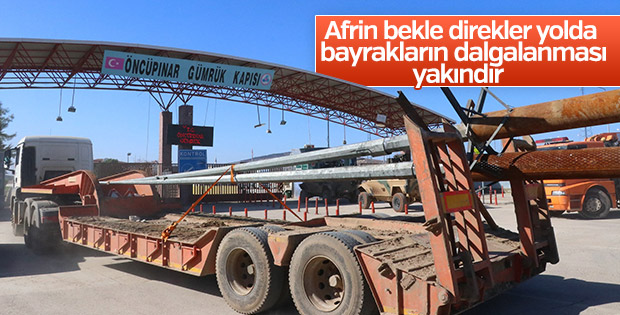 Burseya Dağı’na Türk bayrakları götürülüyor