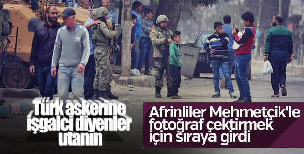 Afrin halkının Mehmetçik sevgisi