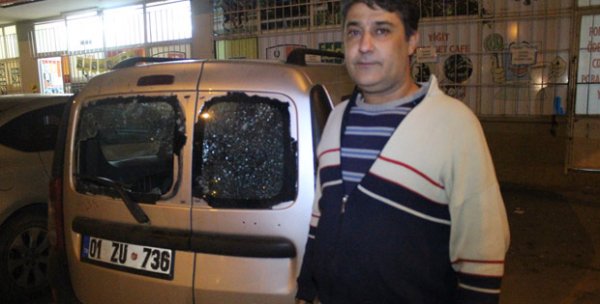 Adana'da bir araca pompalı tüfekle saldırı düzenlendi
