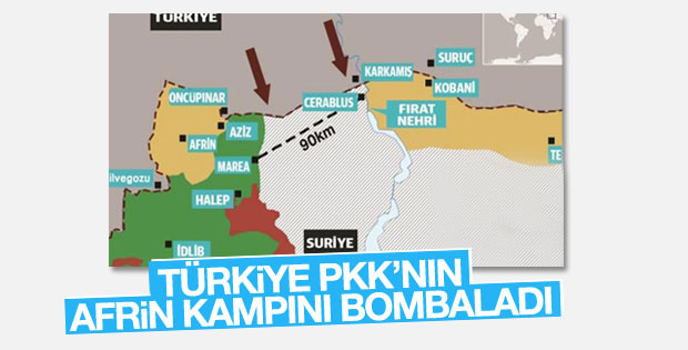 TSK, YPG hedeflerini vurdu