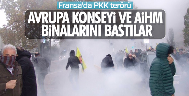 PKK yandaşları Fransa'da terör estirdi: 14 gözaltı