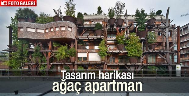 Şehrin içinde nefes alan apartman
