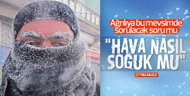 En düşük hava sıcaklığı Ağrı'da ölçüldü