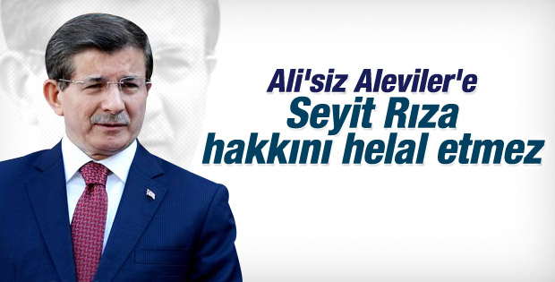 Davutoğlu'ndan Ali'siz Aleviler'e Seyit Rıza hatırlatma İZLE