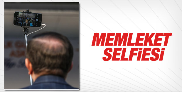 Başbakan Davutoğlu'ndan Konya selfiesi