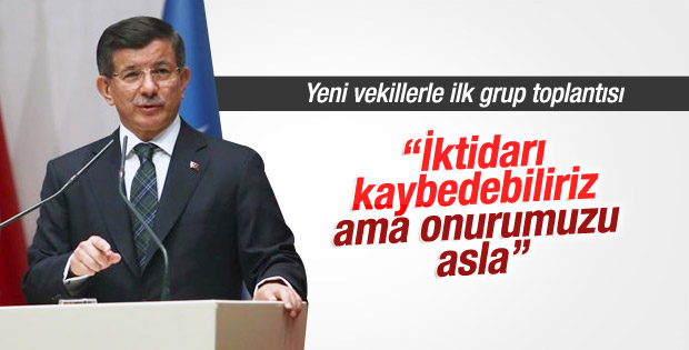 Başbakan Davutoğlu'nun grup toplantısı konuşması