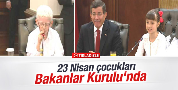 Çocuk Bakanlar Kurulu Köşk'te toplandı