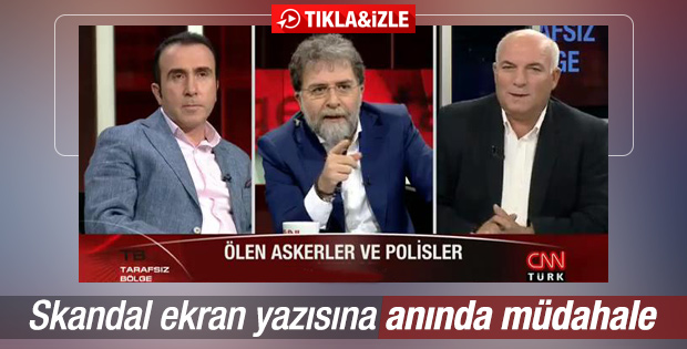 Ahmet Hakan canlı yayında KJ'yi düzelttirdi