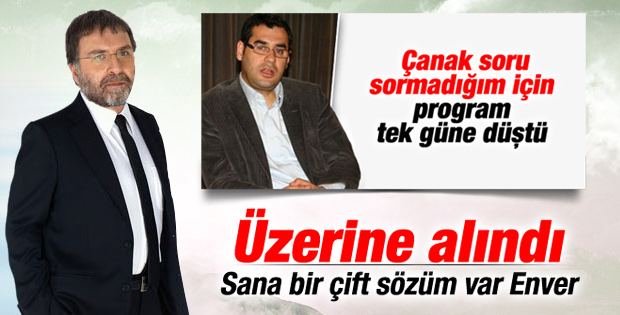 Enver Aysever'in sözleri Ahmet Hakan'ı kızdırdı