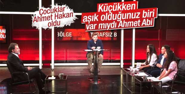 Çocuklar Ahmet Hakan'ın özel hayatına girdi