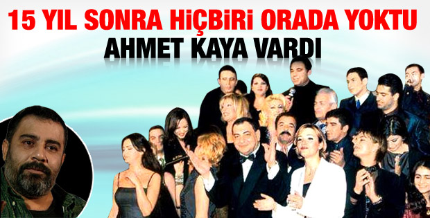 15 yıl sonra Ahmet Kaya anıldı