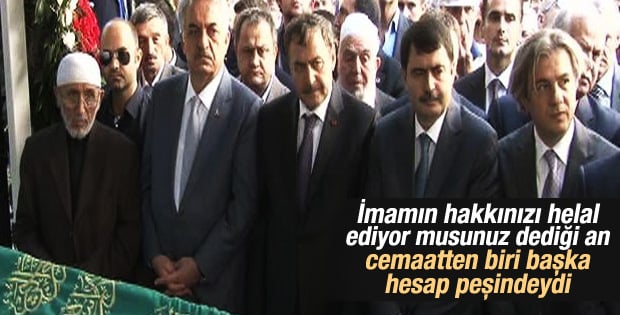 Cenazede Ahmet Misbah Demircan'a tepki