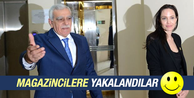 Ahmet Türk Angelina Jolie ve Erdoğan'ı karşıladı