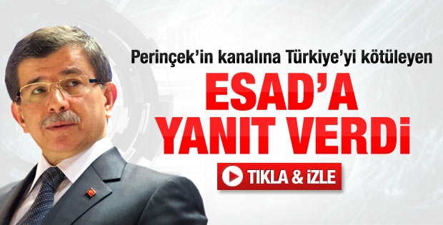 Ahmet Davutoğlu'ndan Beşar Esad'a yanıt - Video