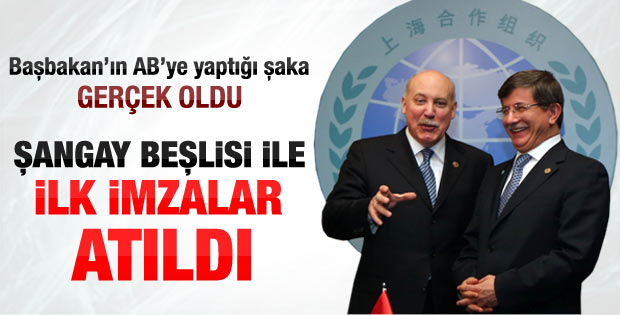 Türkiye ile Şangay Örgütü arasında işbirliği anlaşması
