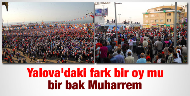 AK Parti ile CHP'nin Yalova mitingleri