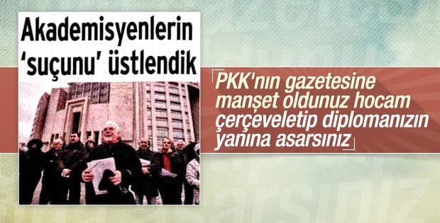 Akademisyenler PKK medyasına manşet oldu