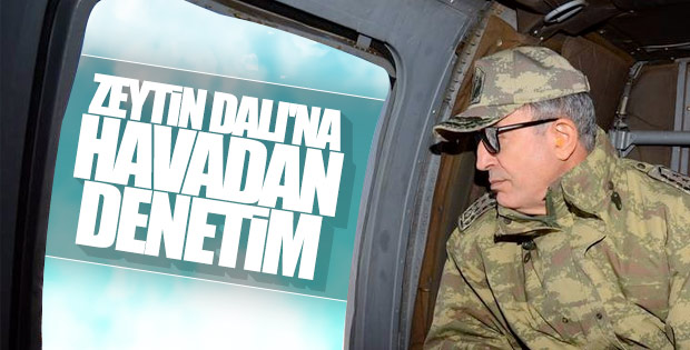 Orgeneral Akar ve komutanlar havadan harekatı denetledi