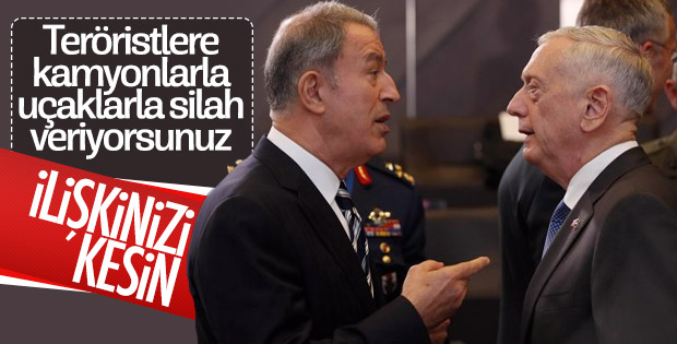 Akar’dan ABD'li senatörlere terör örgütü YPG tepkisi