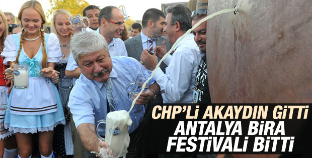 Antalya'da düzenlenen Oktoberfest artık yok İZLE